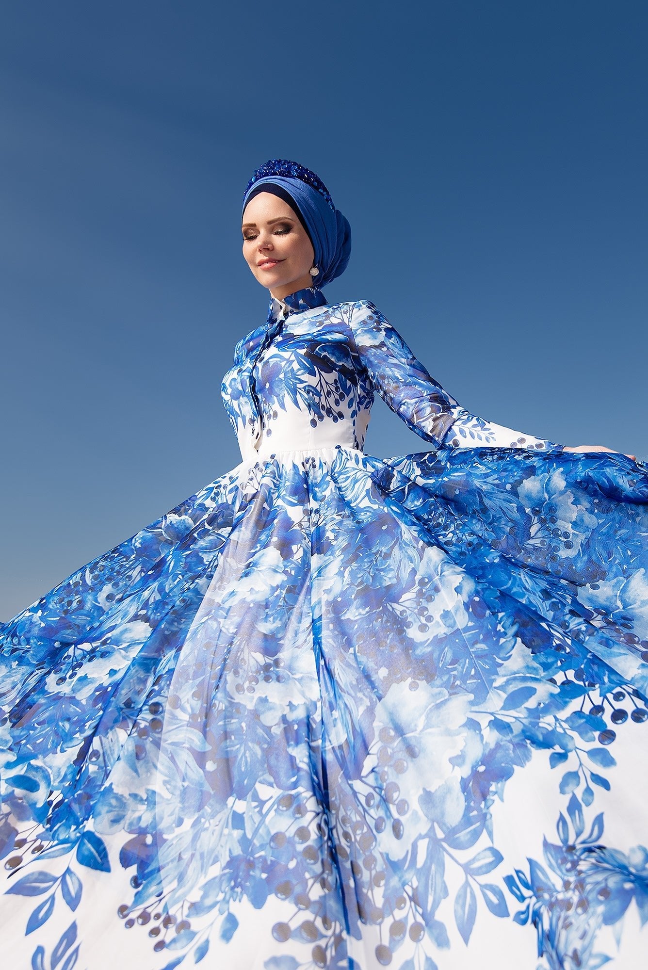 Iceberry Blue Dress - Muslima Wear
