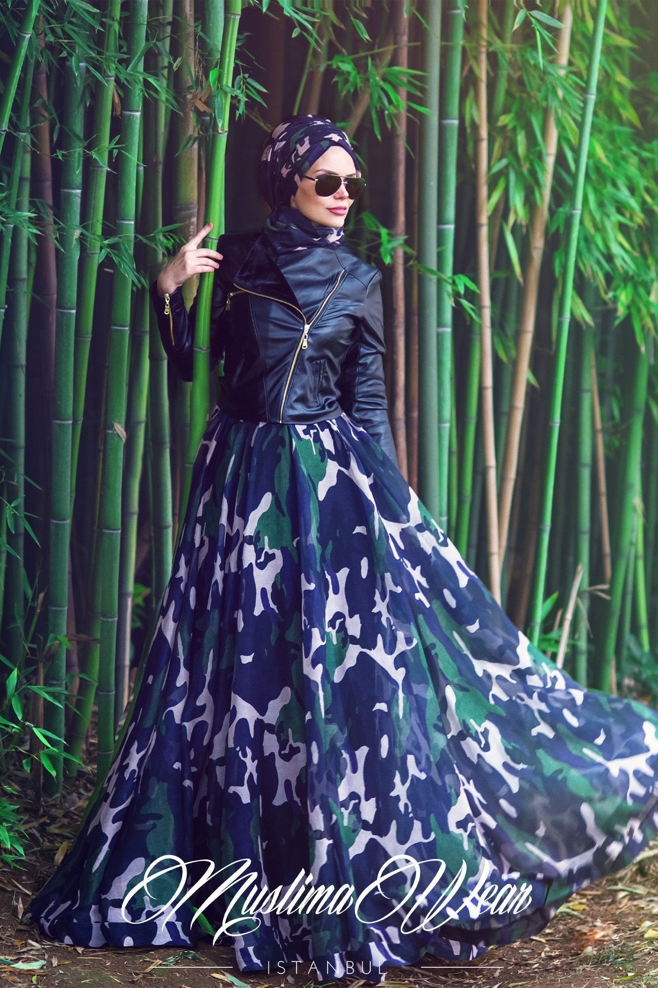 Muslima Wear Military Skirt