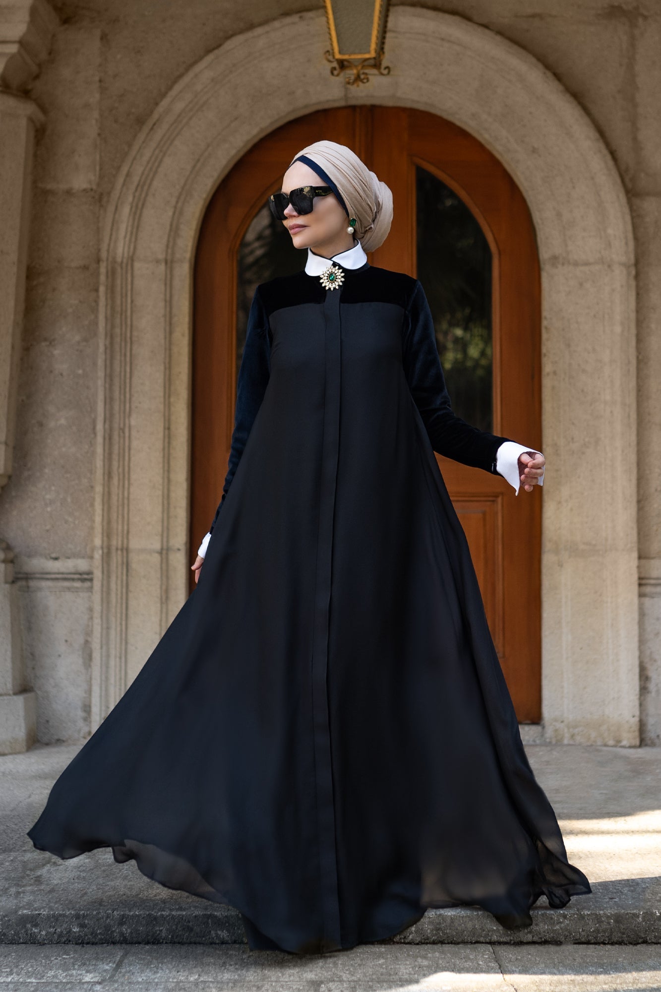 Elif Black Dress - Muslima Wear