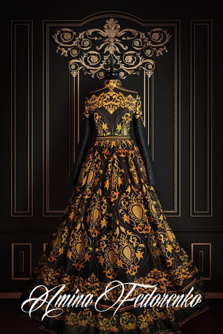 Golden Orchid Dress