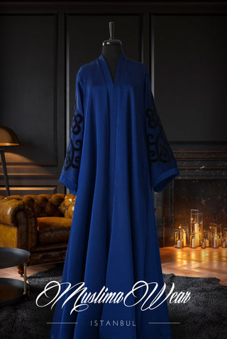 Muslima Berry Blue Abaya - Muslima Wear