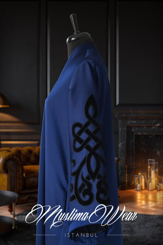 Muslima Berry Blue Abaya - Muslima Wear