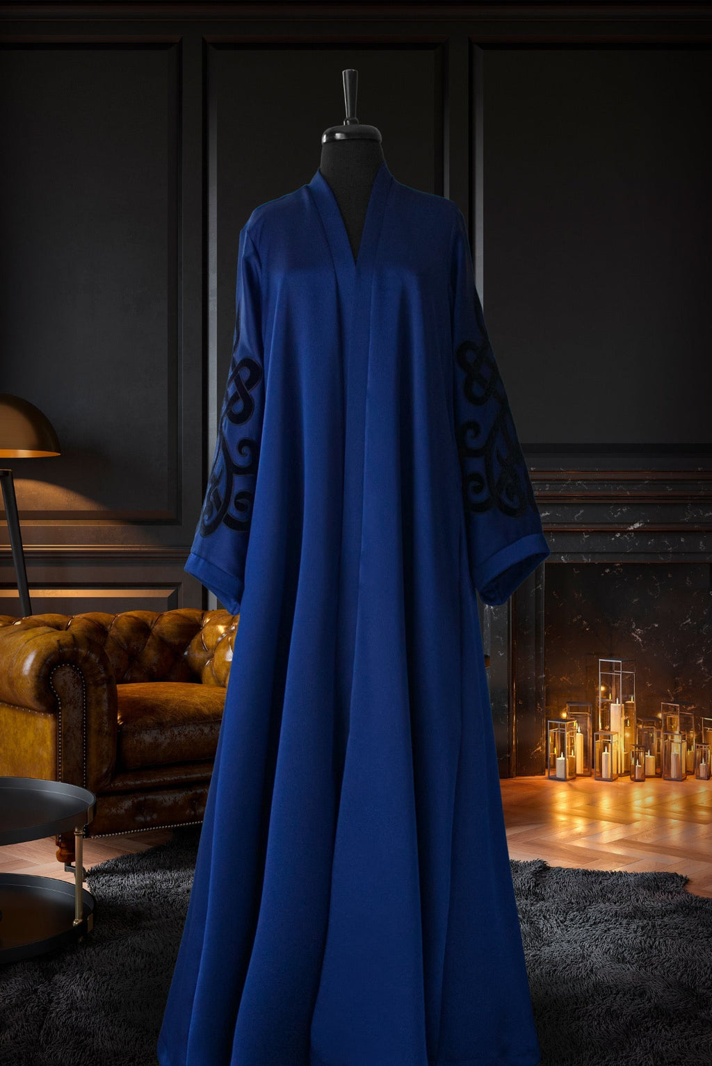 Muslima Berry Blue Abaya - Muslima Wear