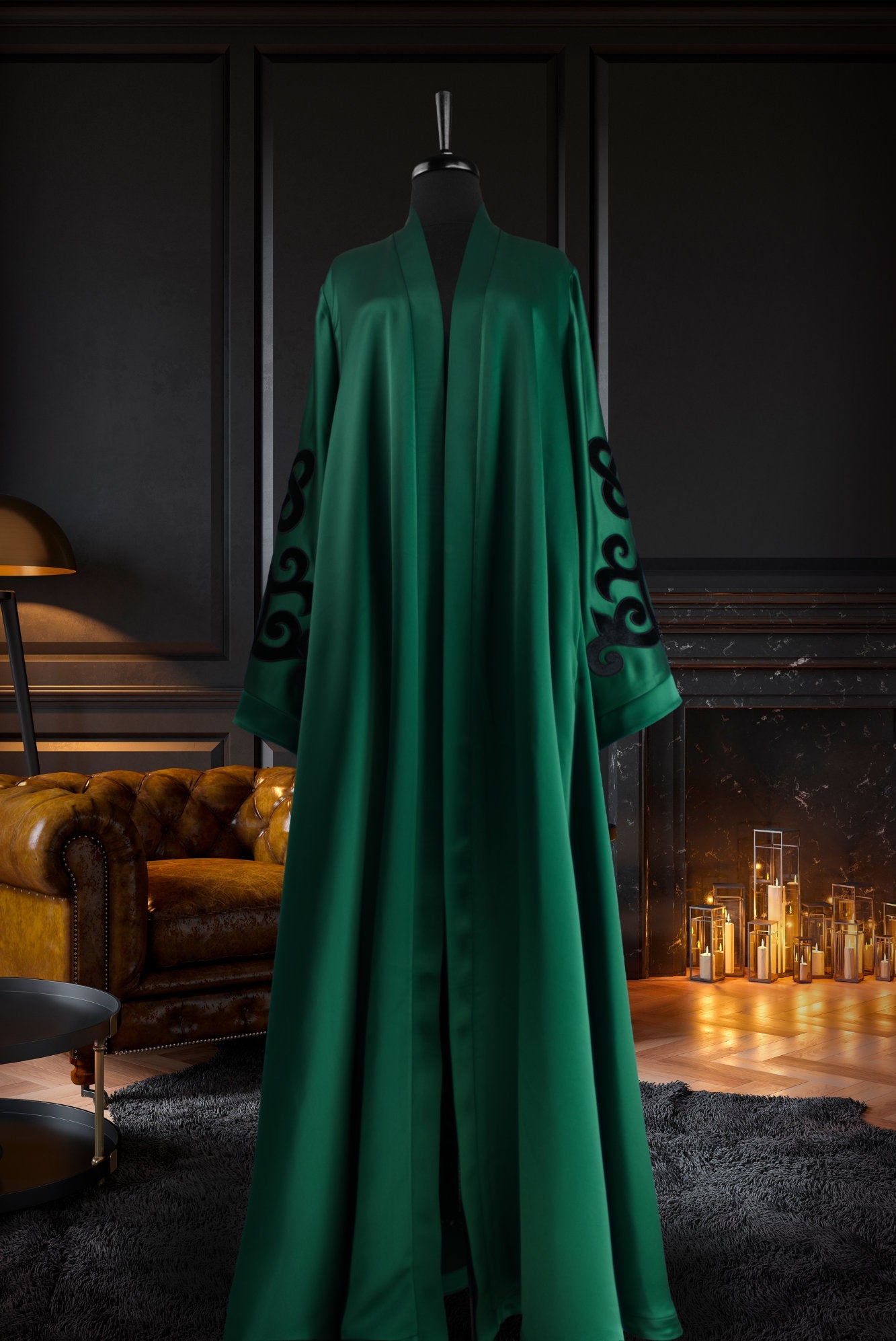 Muslima Emerald Green Abaya - Muslima Wear