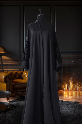 Muslima Trendy Black Abaya - Muslima Wear