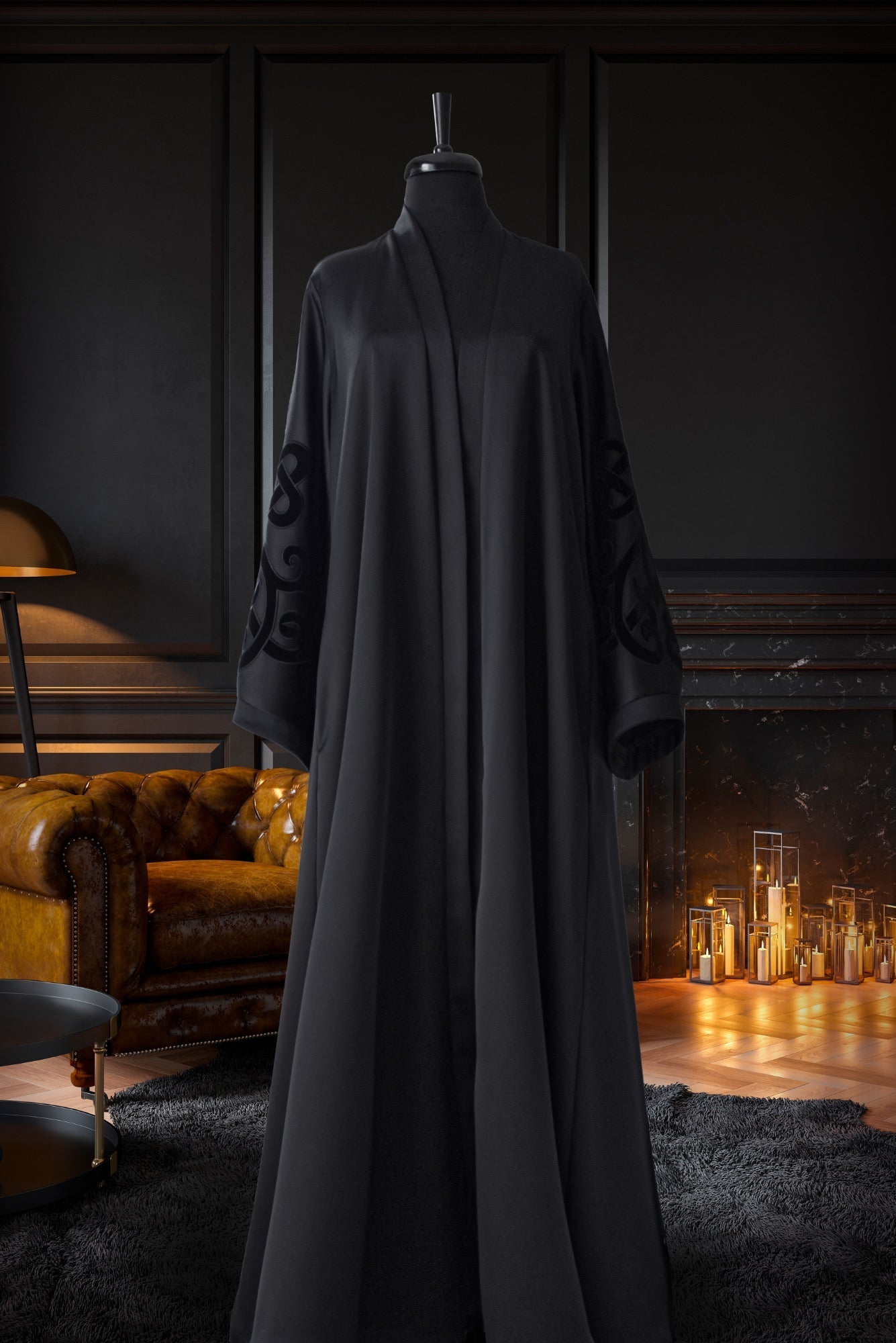 Muslima Trendy Black Abaya - Muslima Wear