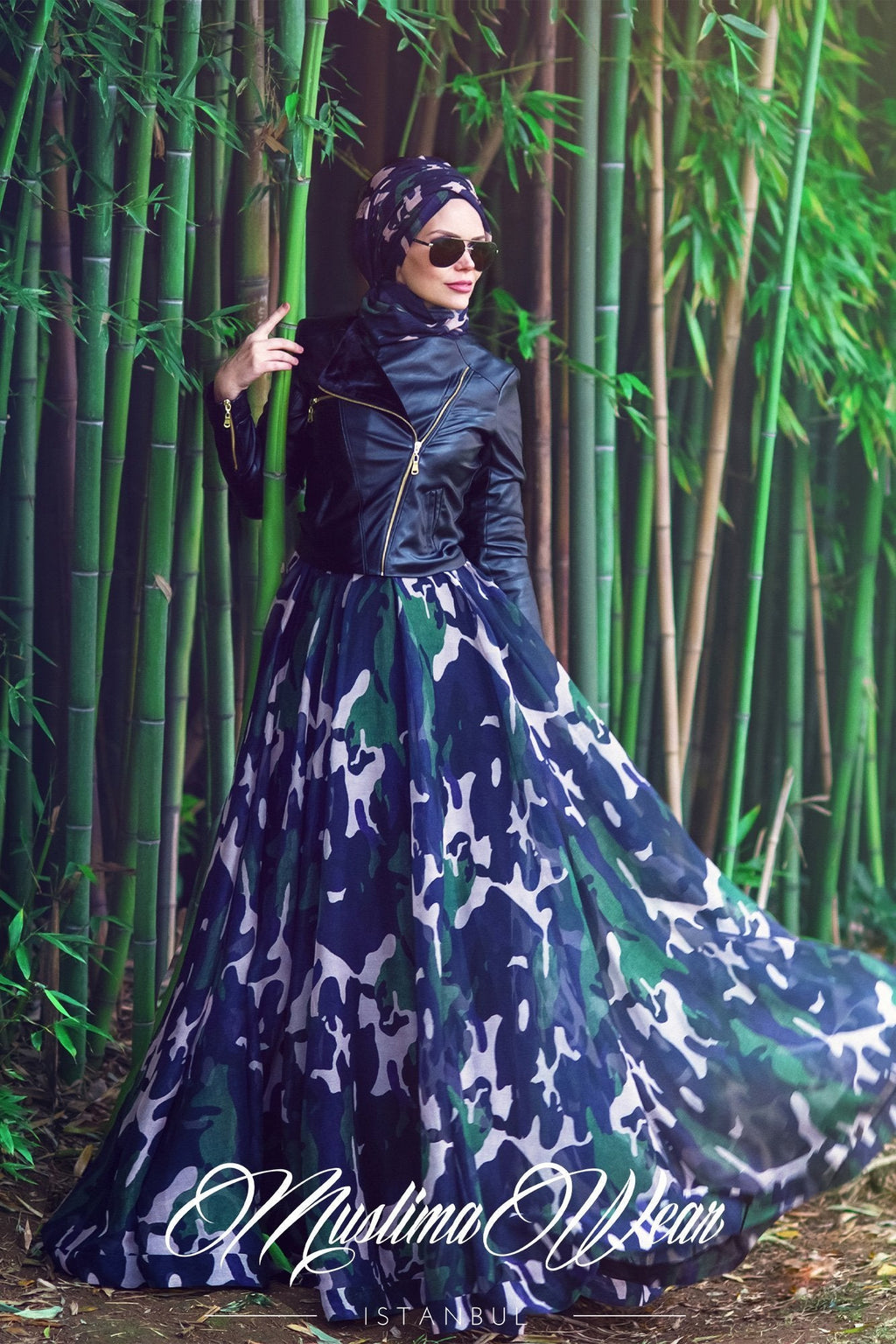 Muslima Wear Military Skirt