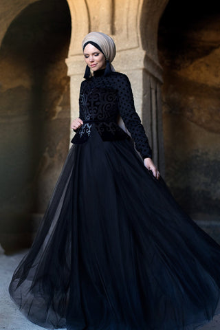 Aya Velvet Dress - Muslima Wear