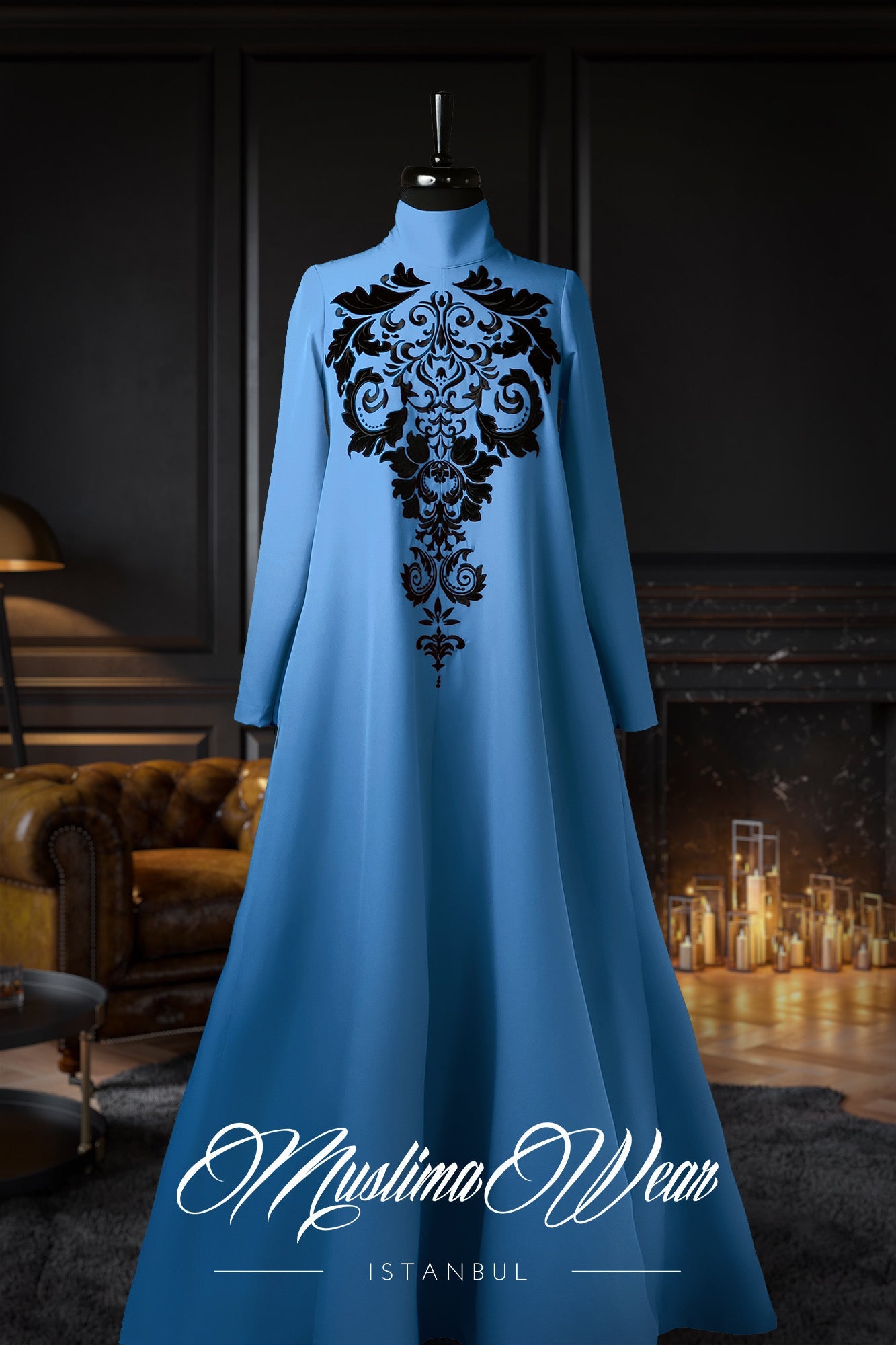 Diadema Misty Blue - Muslima Wear