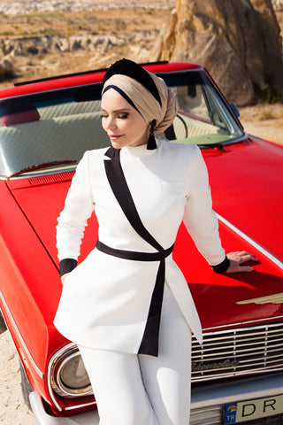 Libasse White Suit - Muslima Wear