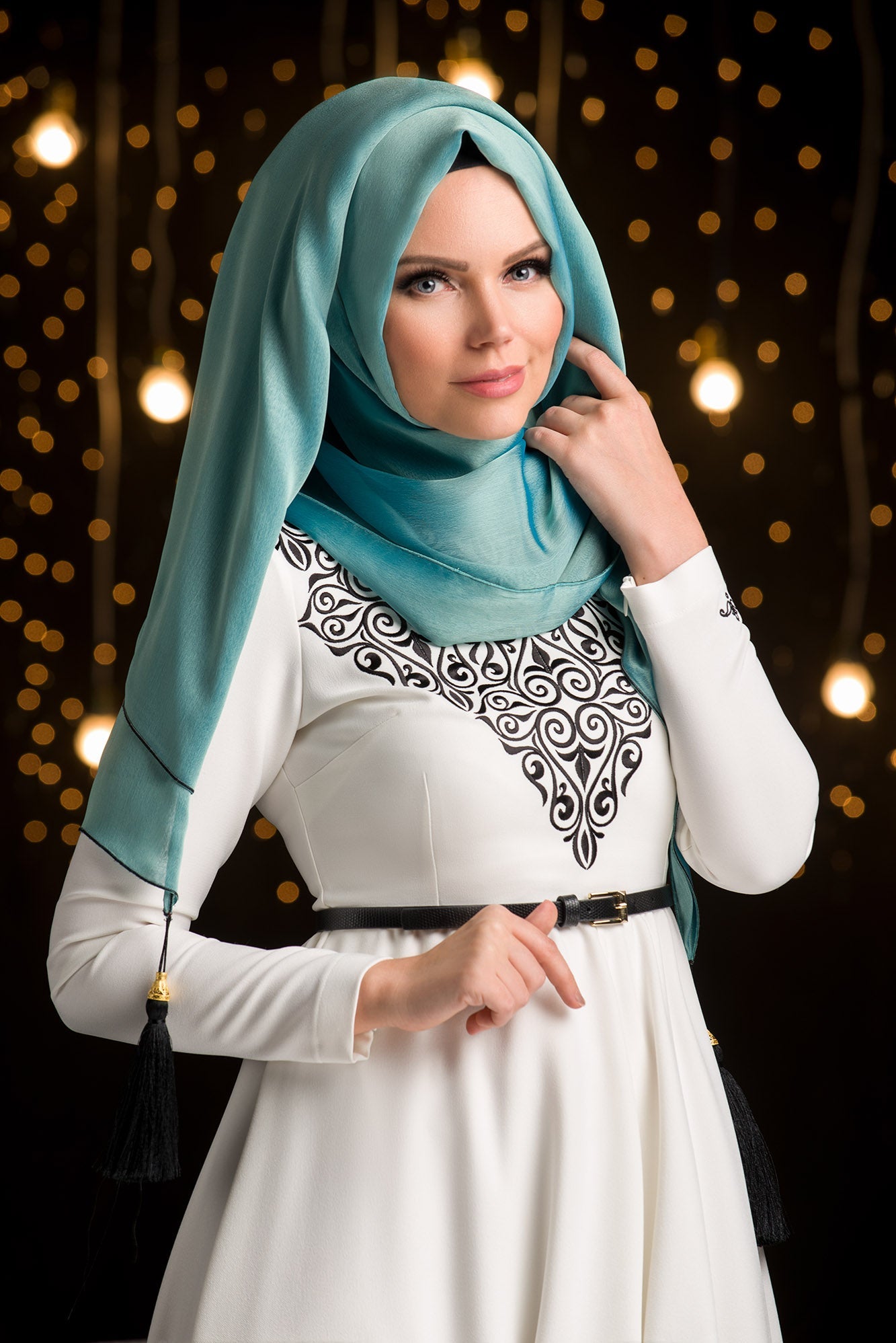 Muslima Hijab Antique Blue - Muslima Wear