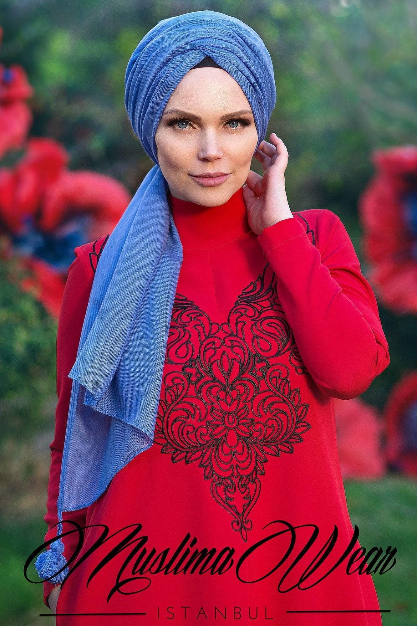 Muslima Wear Hijabs 220x70cm / Indigo Blue Queen Hijab Indigo Blue