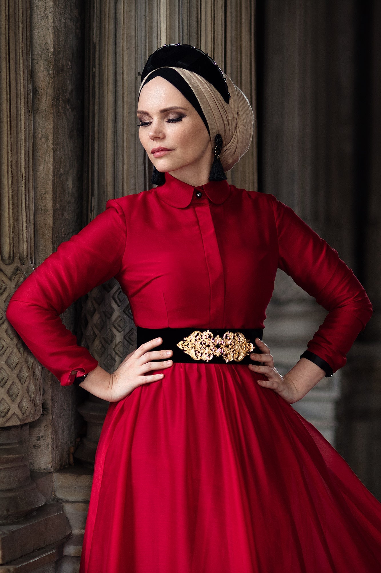 Ruby Chiffon Dress - Muslima Wear