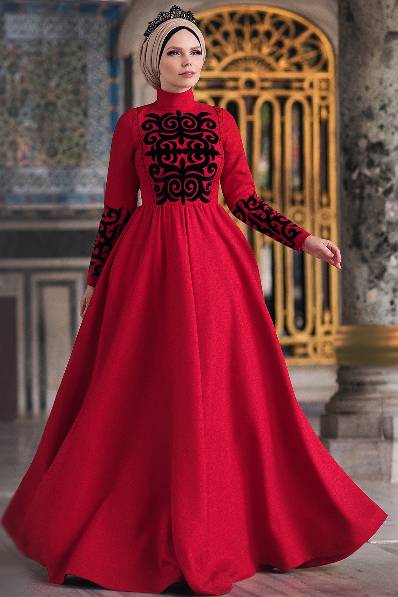 Sofia Ruby Dress - Muslima Wear